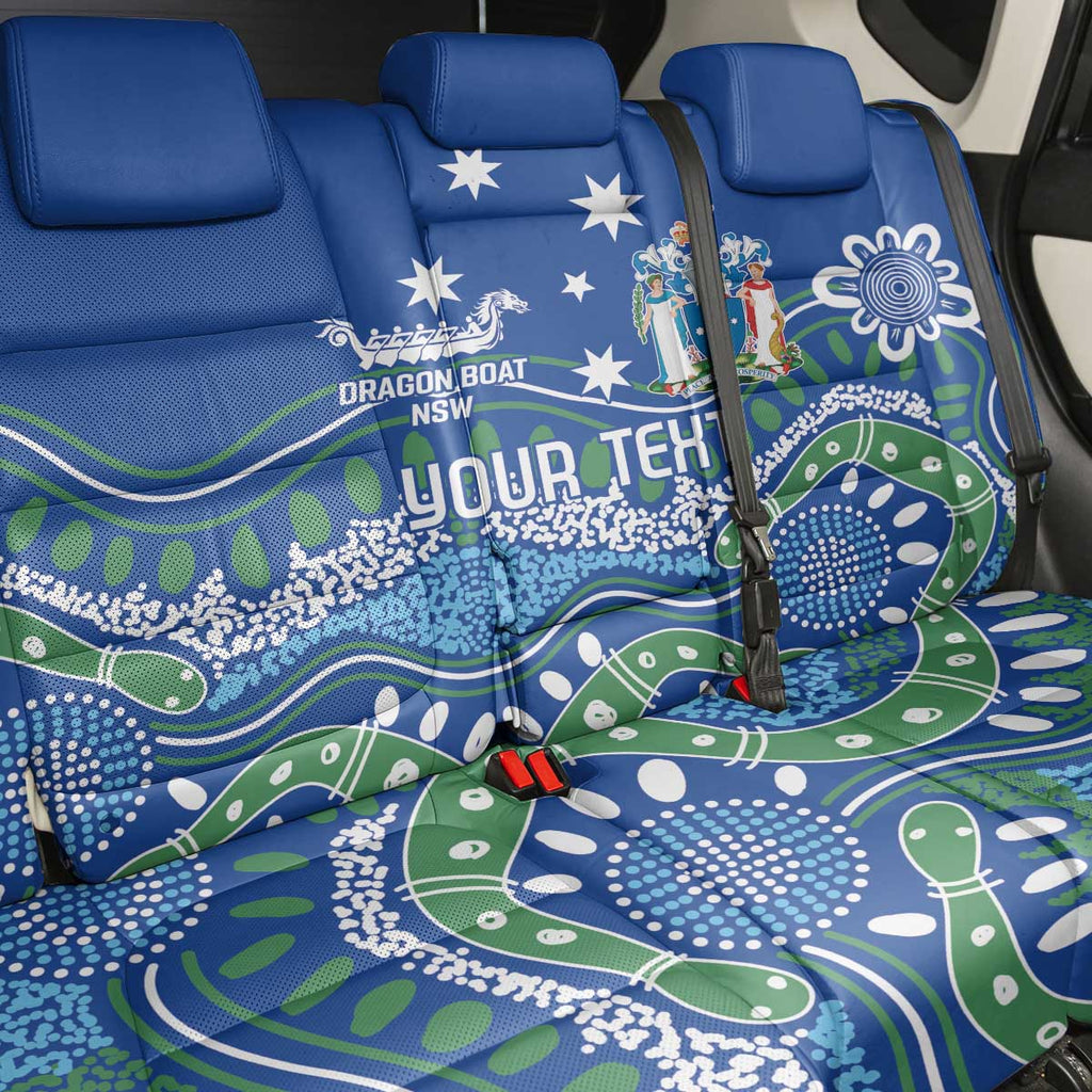 Personalised Australia Victoria Dragons Boat Back Car Seat Cover Aussie Aboriginal Dot Style