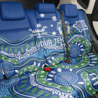 Personalised Australia Victoria Dragons Boat Back Car Seat Cover Aussie Aboriginal Dot Style