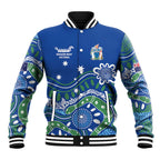 Personalised Australia Victoria Dragons Boat Baseball Jacket Aussie Aboriginal Dot Style