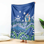 Personalised Australia Victoria Dragons Boat Blanket Aussie Aboriginal Dot Style