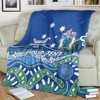 Personalised Australia Victoria Dragons Boat Blanket Aussie Aboriginal Dot Style