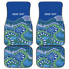 Personalised Australia Victoria Dragons Boat Car Mats Aussie Aboriginal Dot Style