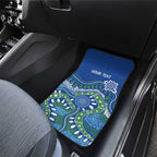 Personalised Australia Victoria Dragons Boat Car Mats Aussie Aboriginal Dot Style