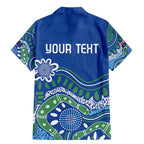 Personalised Australia Victoria Dragons Boat Family Matching Mermaid Dress and Hawaiian Shirt Aussie Aboriginal Dot Style