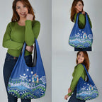Personalised Australia Victoria Dragons Boat Grocery Bag Aussie Aboriginal Dot Style