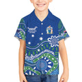 Personalised Australia Victoria Dragons Boat Kid Hawaiian Shirt Aussie Aboriginal Dot Style