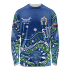 Personalised Australia Victoria Dragons Boat Long Sleeve Shirt Aussie Aboriginal Dot Style
