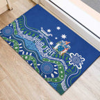 Personalised Australia Victoria Dragons Boat Rubber Doormat Aussie Aboriginal Dot Style