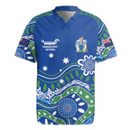 Personalised Australia Victoria Dragons Boat Rugby Jersey Aussie Aboriginal Dot Style