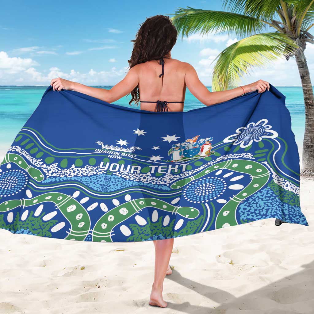 Personalised Australia Victoria Dragons Boat Sarong Aussie Aboriginal Dot Style