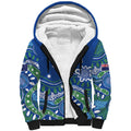 Personalised Australia Victoria Dragons Boat Sherpa Hoodie Aussie Aboriginal Dot Style