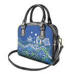 Personalised Australia Victoria Dragons Boat Shoulder Handbag Aussie Aboriginal Dot Style