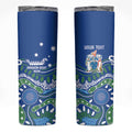 Personalised Australia Victoria Dragons Boat Skinny Tumbler Aussie Aboriginal Dot Style