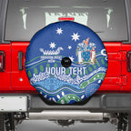 Personalised Australia Victoria Dragons Boat Spare Tire Cover Aussie Aboriginal Dot Style