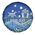 Personalised Australia Victoria Dragons Boat Spare Tire Cover Aussie Aboriginal Dot Style