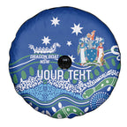 Personalised Australia Victoria Dragons Boat Spare Tire Cover Aussie Aboriginal Dot Style