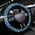 Australia Victoria Dragons Boat Steering Wheel Cover Aussie Aboriginal Dot Style