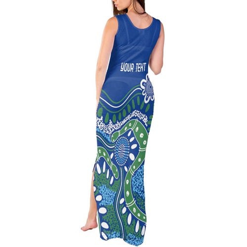 Personalised Australia Victoria Dragons Boat Tank Maxi Dress Aussie Aboriginal Dot Style