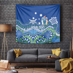 Personalised Australia Victoria Dragons Boat Tapestry Aussie Aboriginal Dot Style