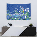 Personalised Australia Victoria Dragons Boat Tapestry Aussie Aboriginal Dot Style