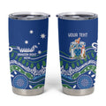 Personalised Australia Victoria Dragons Boat Tumbler Cup Aussie Aboriginal Dot Style