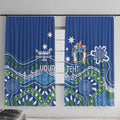 Personalised Australia Victoria Dragons Boat Window Curtain Aussie Aboriginal Dot Style