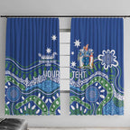 Personalised Australia Victoria Dragons Boat Window Curtain Aussie Aboriginal Dot Style