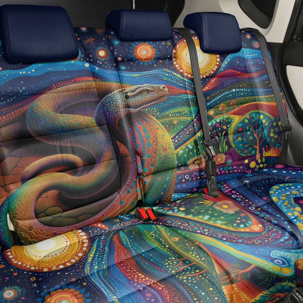 Aboriginal Dreamtime Rainbow Serpent Back Car Seat Cover