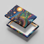 Aboriginal Dreamtime Rainbow Serpent Canvas Wall Art
