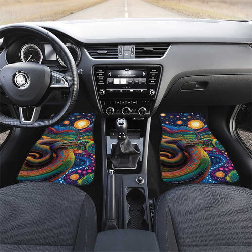 Aboriginal Dreamtime Rainbow Serpent Car Mats