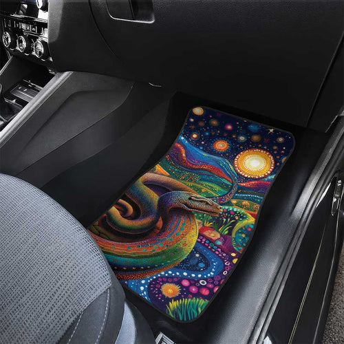 Aboriginal Dreamtime Rainbow Serpent Car Mats