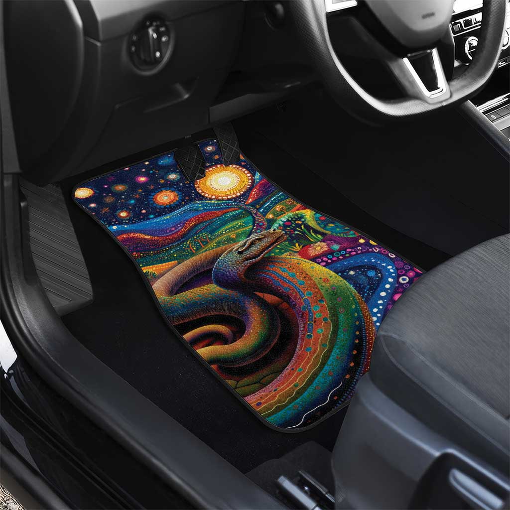 Aboriginal Dreamtime Rainbow Serpent Car Mats