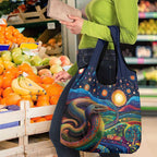 Aboriginal Dreamtime Rainbow Serpent Grocery Bag