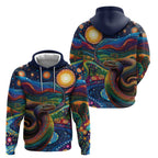 Aboriginal Dreamtime Rainbow Serpent Hoodie