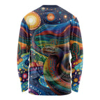 Aboriginal Dreamtime Rainbow Serpent Long Sleeve Shirt