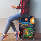 Aboriginal Dreamtime Rainbow Serpent Luggage Cover