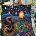 Aboriginal Dreamtime Rainbow Serpent Quilt