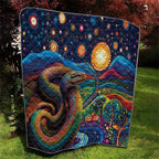 Aboriginal Dreamtime Rainbow Serpent Quilt