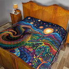 Aboriginal Dreamtime Rainbow Serpent Quilt