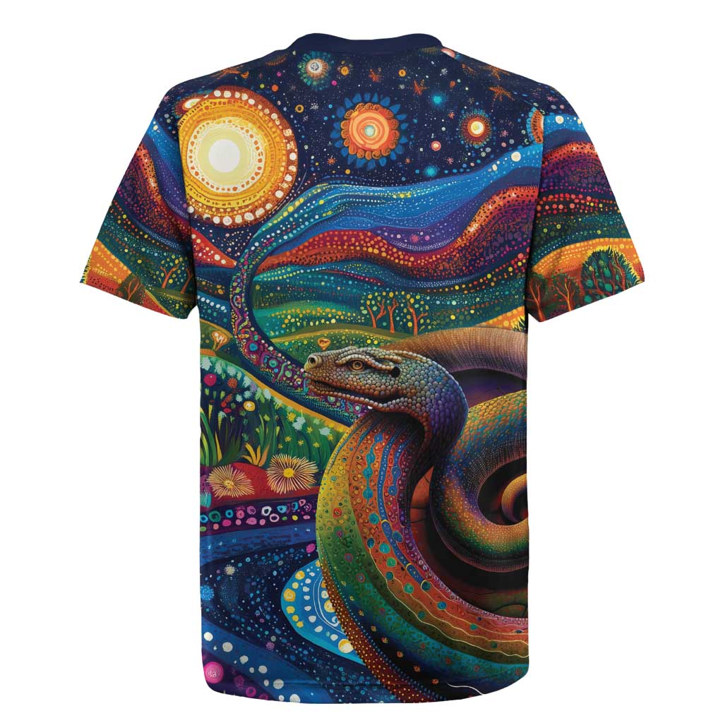 Aboriginal Dreamtime Rainbow Serpent Rugby Jersey
