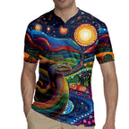 Aboriginal Dreamtime Rainbow Serpent Rugby Jersey
