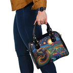 Aboriginal Dreamtime Rainbow Serpent Shoulder Handbag