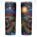 Aboriginal Dreamtime Rainbow Serpent Skinny Tumbler
