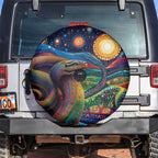 Aboriginal Dreamtime Rainbow Serpent Spare Tire Cover