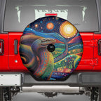 Aboriginal Dreamtime Rainbow Serpent Spare Tire Cover