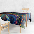 Aboriginal Dreamtime Rainbow Serpent Tablecloth