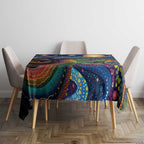 Aboriginal Dreamtime Rainbow Serpent Tablecloth