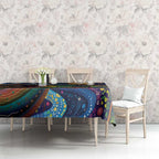 Aboriginal Dreamtime Rainbow Serpent Tablecloth