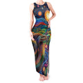 Aboriginal Dreamtime Rainbow Serpent Tank Maxi Dress