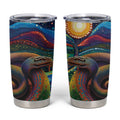 Aboriginal Dreamtime Rainbow Serpent Tumbler Cup